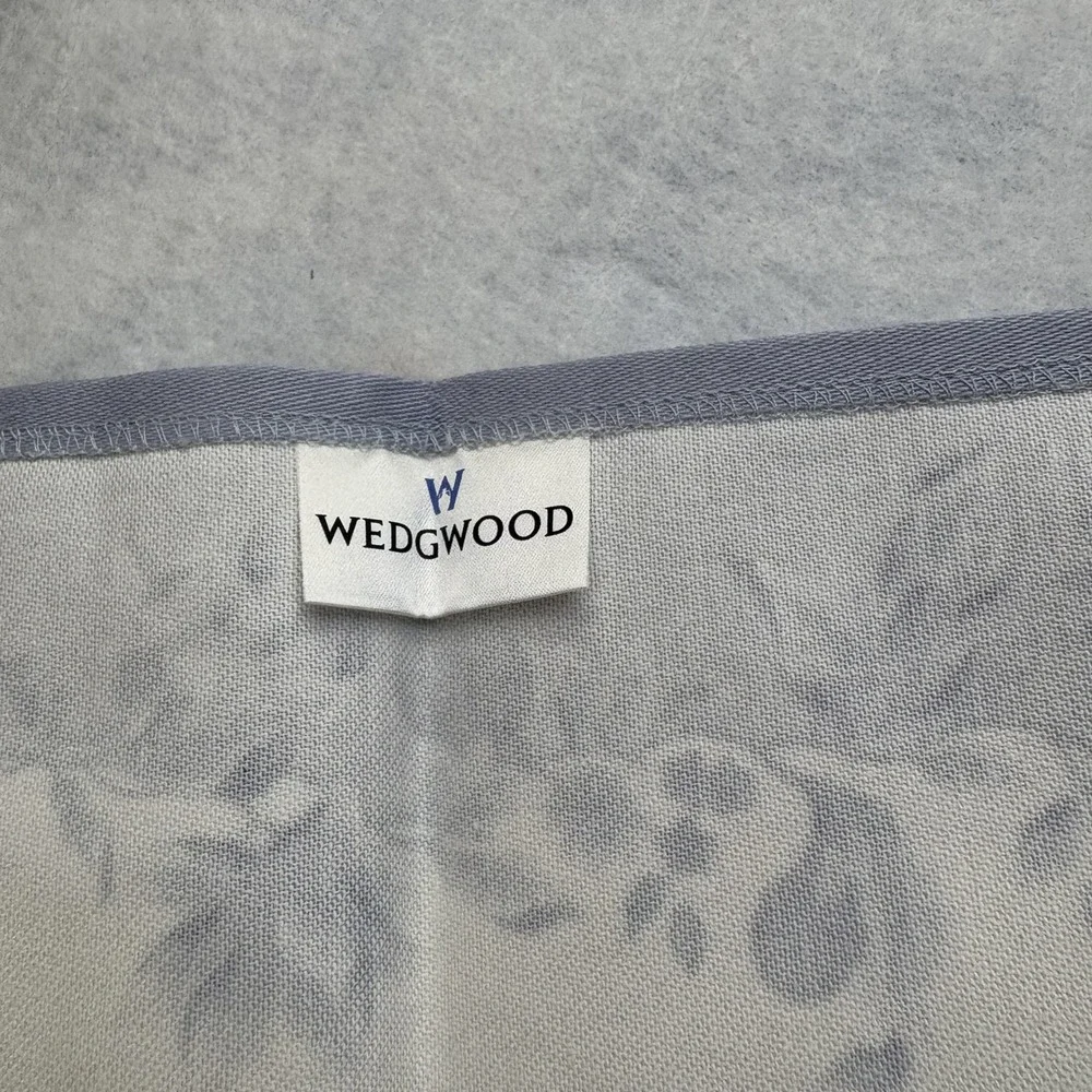 WEDGWOOD Placemat Floral Fruit Border Cotton Blue Cream Traditional 17x13